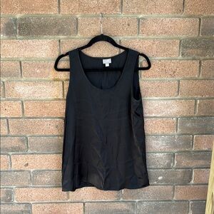 J.Jill Black Silk Sleeveless Tank Top Size XS